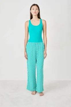 ETAM Pantalón de pijama estampado VERDE