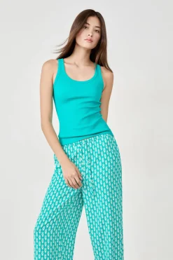 ETAM Pantalón de pijama estampado VERDE