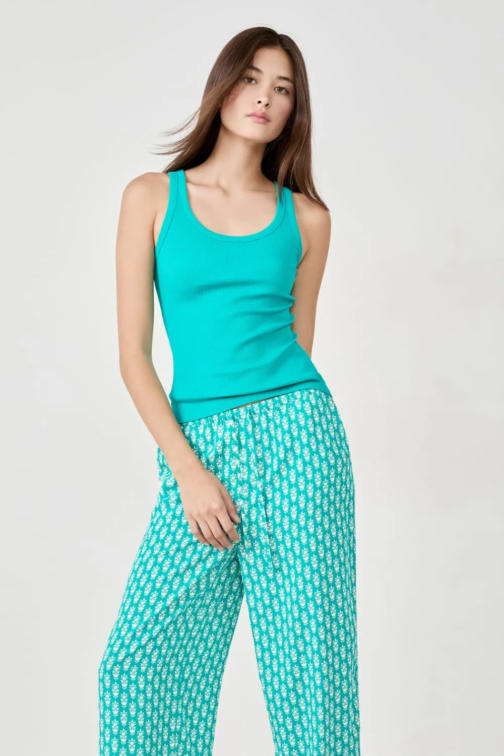 ETAM Pantalón de pijama estampado VERDE