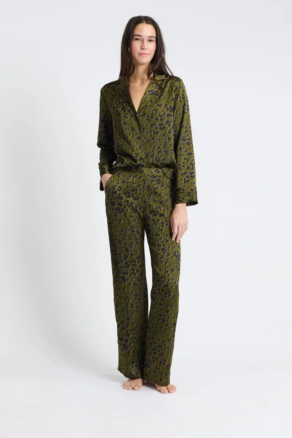 Outlet ETAM Pantalón de pijama estampado KAKI