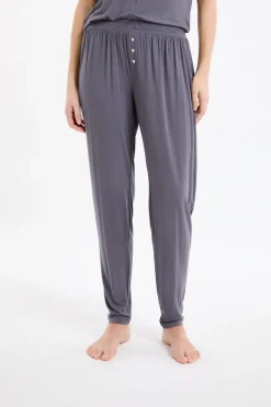 Online ETAM Pantalón de pijama liso ANTRACITA
