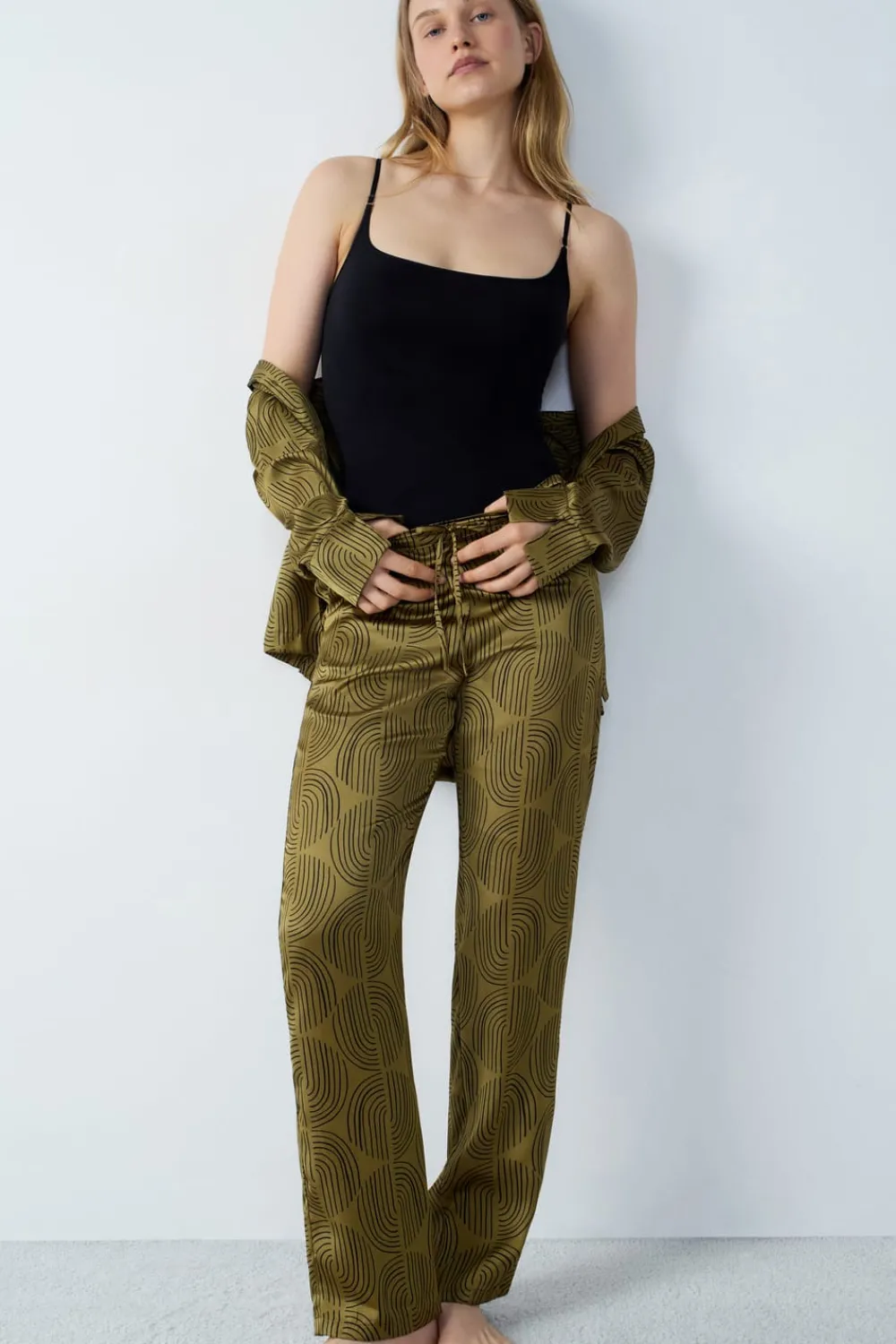 Best ETAM Pantalón de pijama liso ESTAMPADO