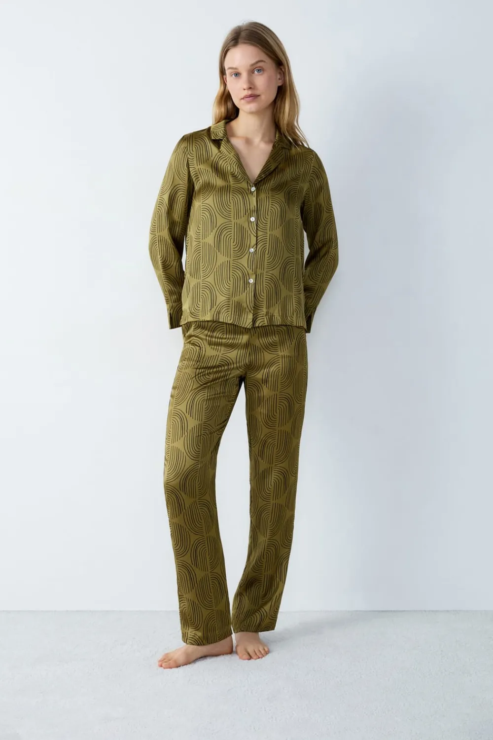 Best ETAM Pantalón de pijama liso ESTAMPADO
