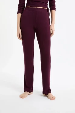 New ETAM Pantalón de pijama recto morado