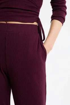 New ETAM Pantalón de pijama recto morado