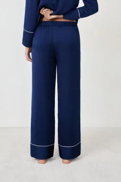 Sale ETAM Pantalón de pijama satinados AZUL MARINO