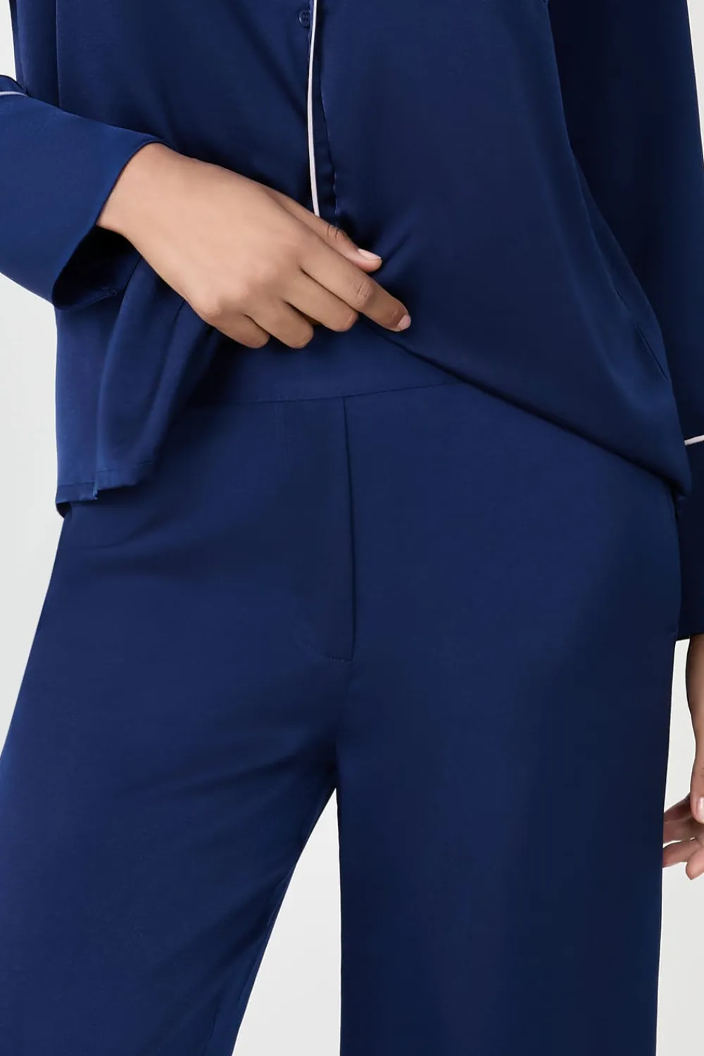 Sale ETAM Pantalón de pijama satinados AZUL MARINO