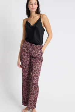 Discount ETAM Pantalón de pijama satinado ROSA
