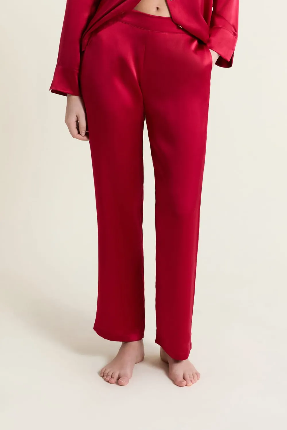 Discount ETAM Pantalón de seda CARDINAL