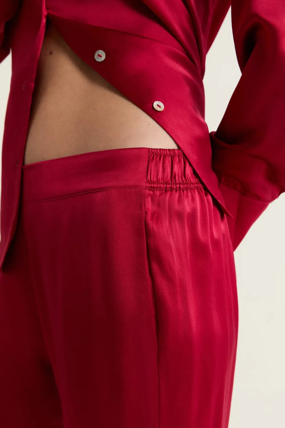 Discount ETAM Pantalón de seda CARDINAL