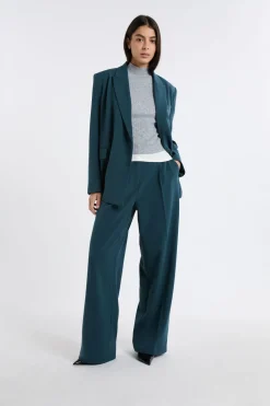 Discount ETAM Pantalón de traje ancho VERDE PATO