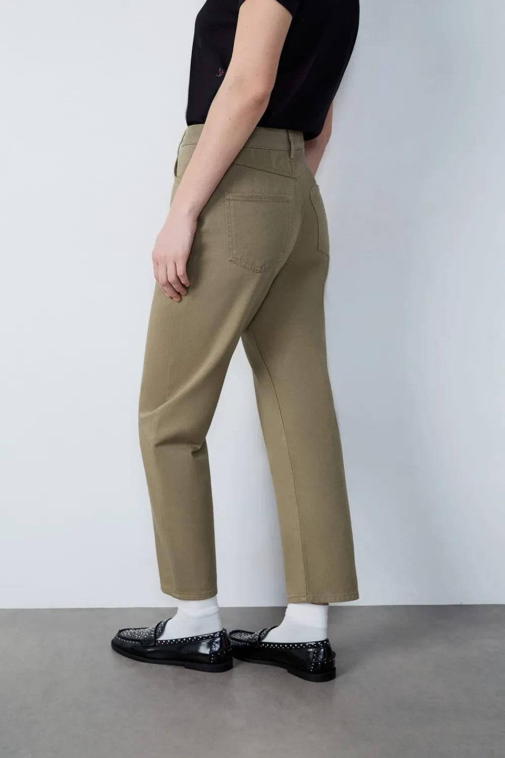 Outlet ETAM Pantalón recto ARCILLA
