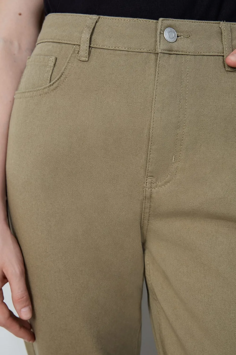 Outlet ETAM Pantalón recto ARCILLA