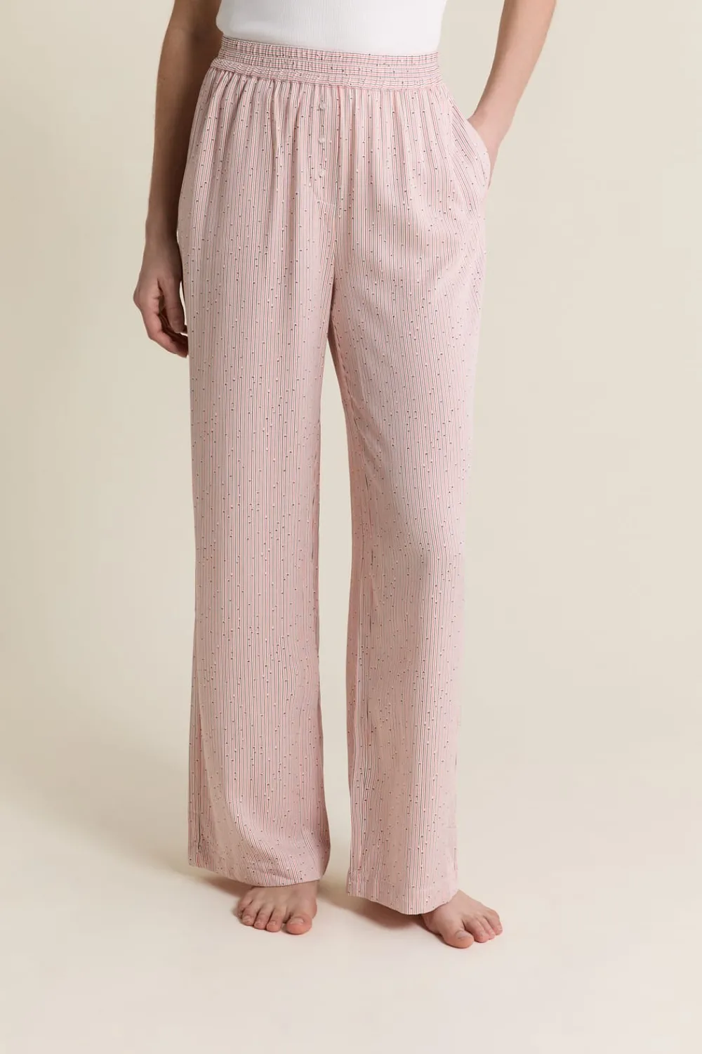 Hot ETAM Pantalon de pyjama à motifs ROSE