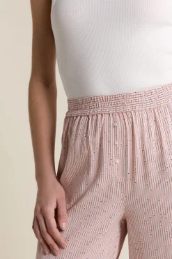 Hot ETAM Pantalon de pyjama à motifs ROSE