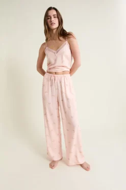 Discount ETAM Pantalon de pyjama à motifs ROSE