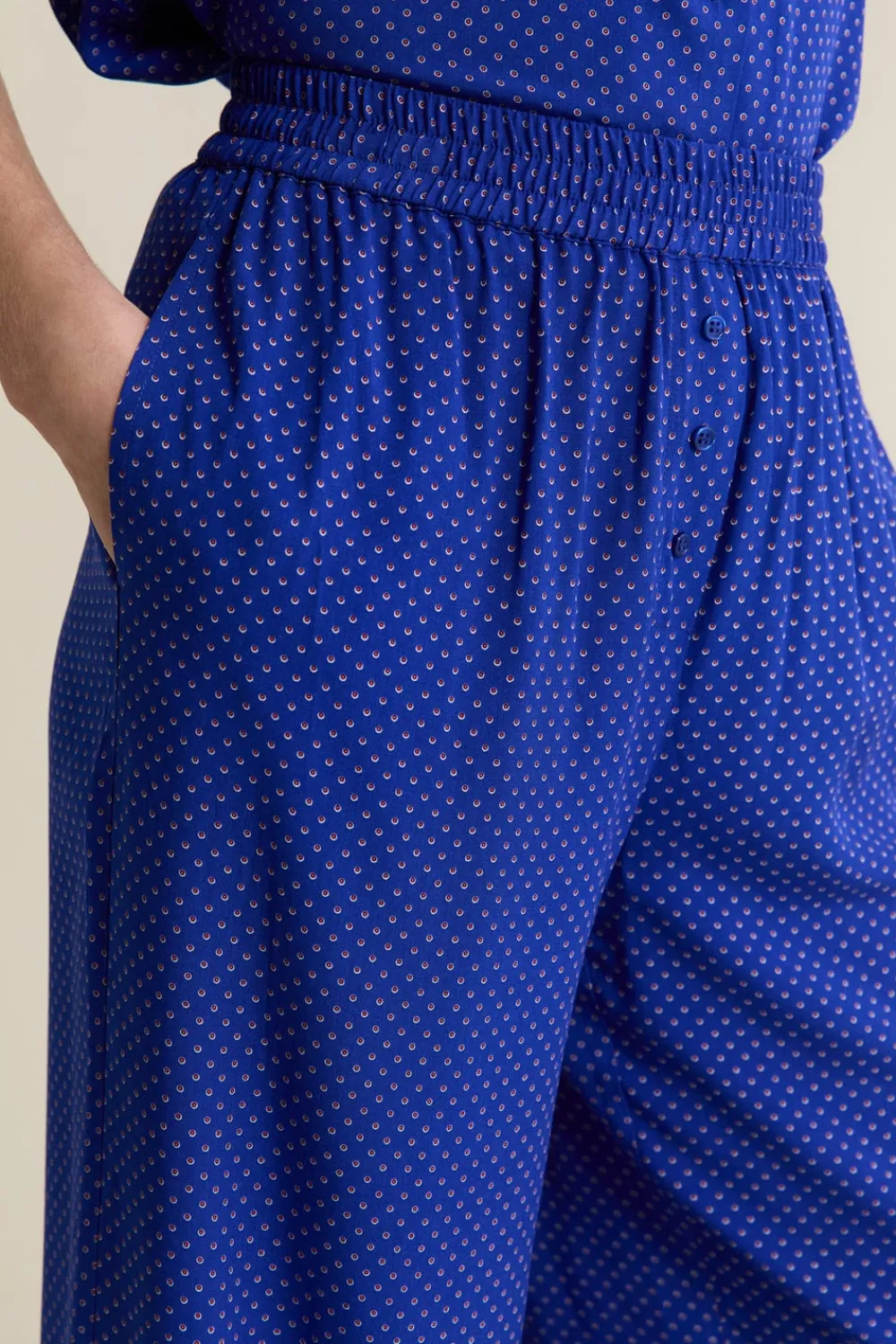 Sale ETAM Pantalon de pyjama à pois BLEU ROYAL