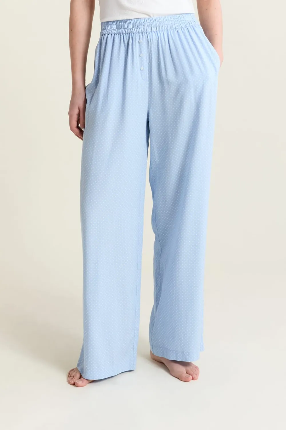 Sale ETAM Pantalon de pyjama à pois BLEU