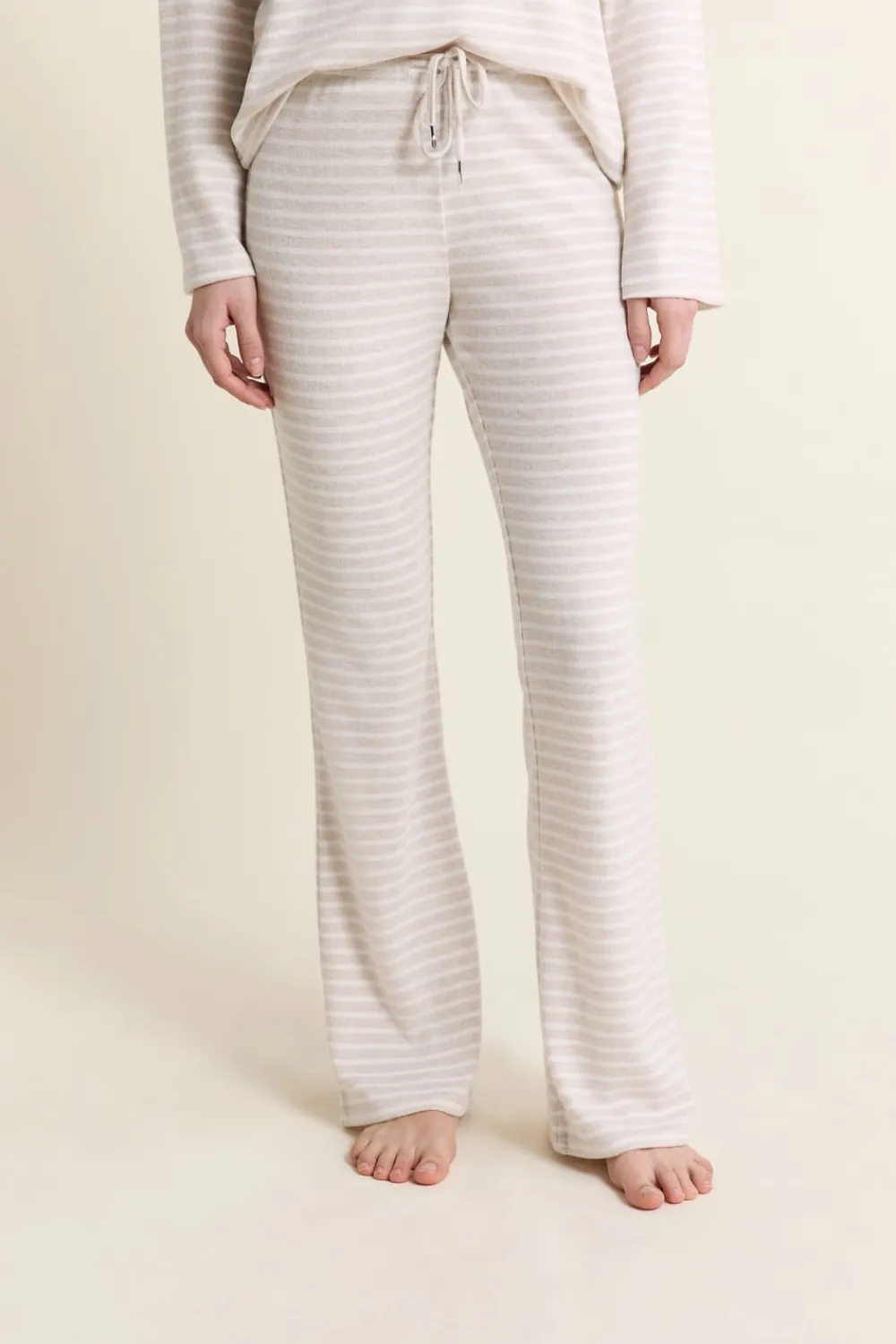 Best ETAM Pantalon de pyjama à rayures BEIGE