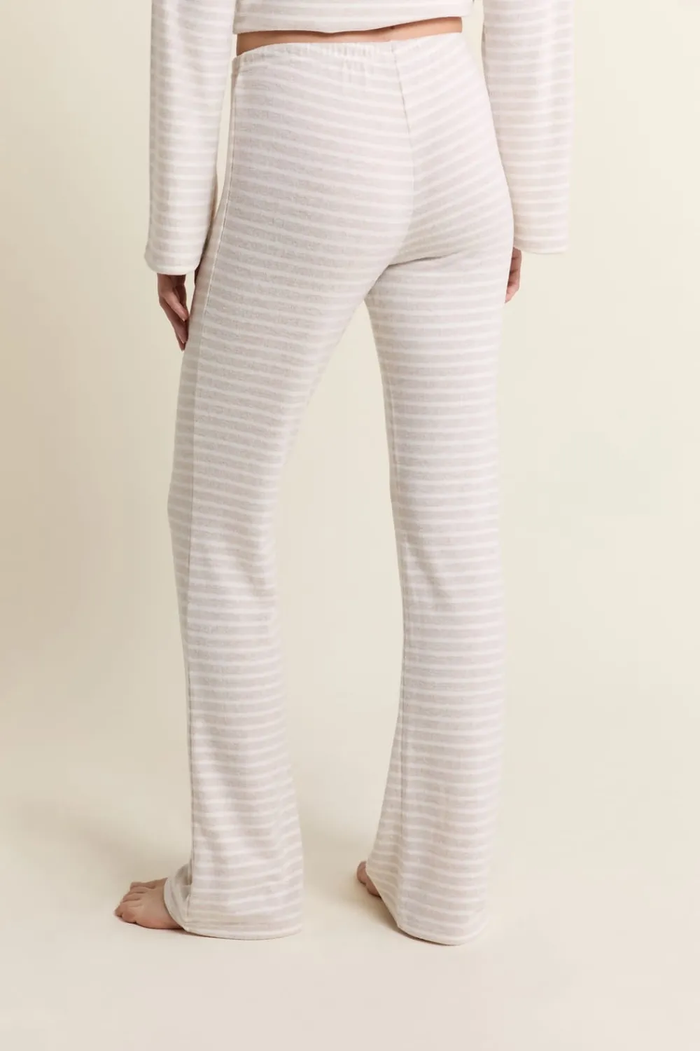 Best ETAM Pantalon de pyjama à rayures BEIGE