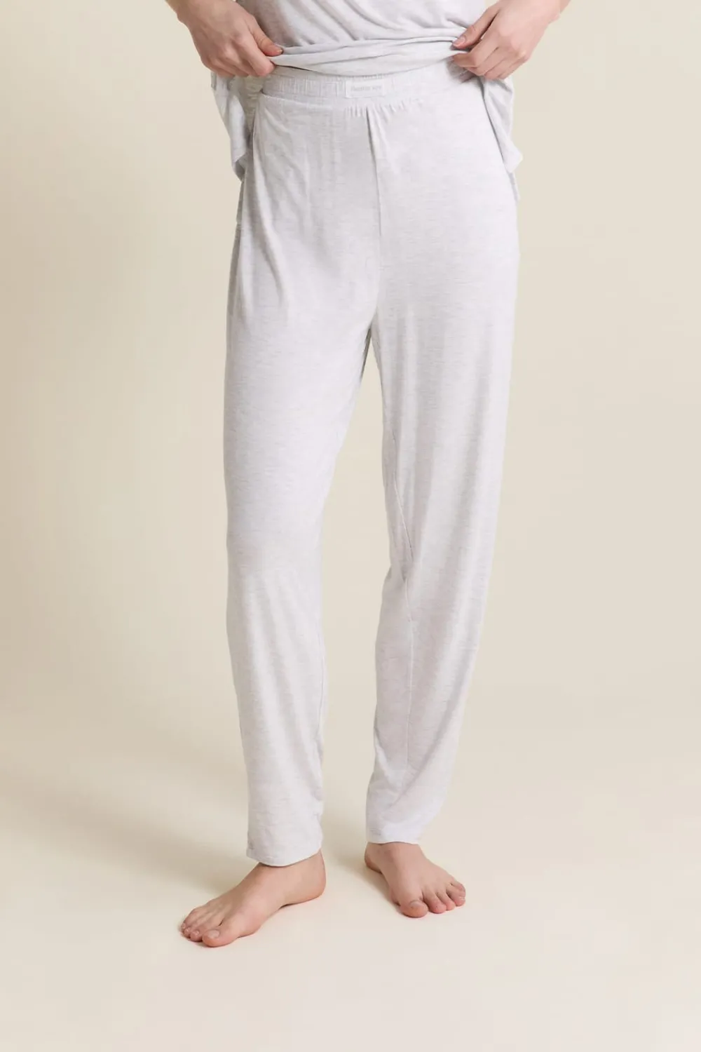 Best ETAM Pantalon de pyjama élastiqué GRIS CLAIR