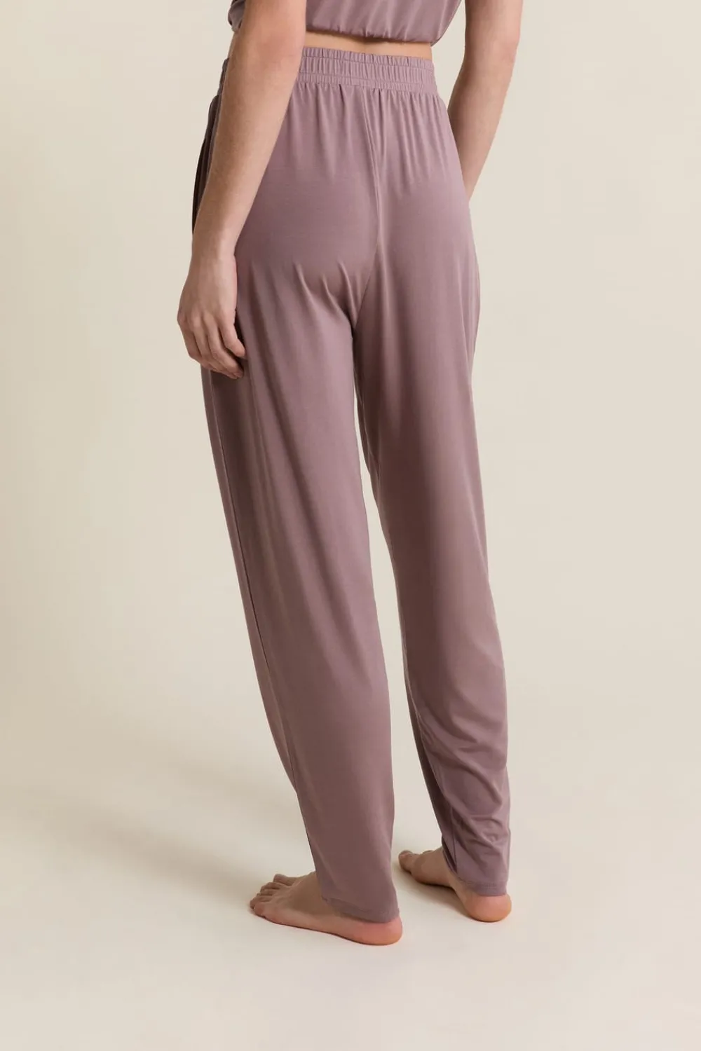 Online ETAM Pantalon de pyjama élastiqué TAUPE