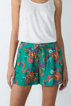 ETAM Pantalones cortos de pijama estampados VERDE