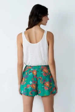 ETAM Pantalones cortos de pijama estampados VERDE