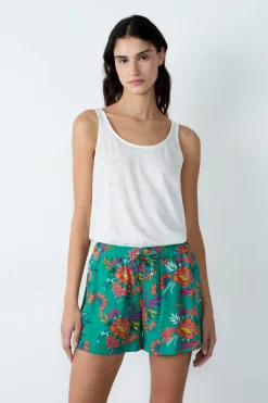 ETAM Pantalones cortos de pijama estampados VERDE