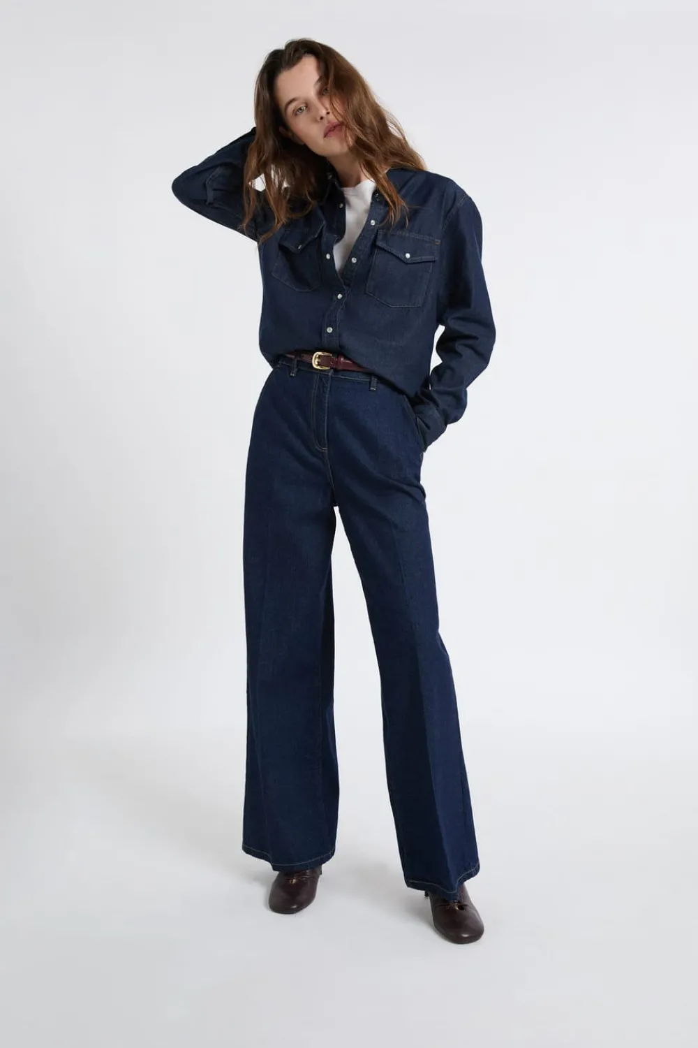 Online ETAM Pantalones vaqueros anchos de algodón JEAN DENIM