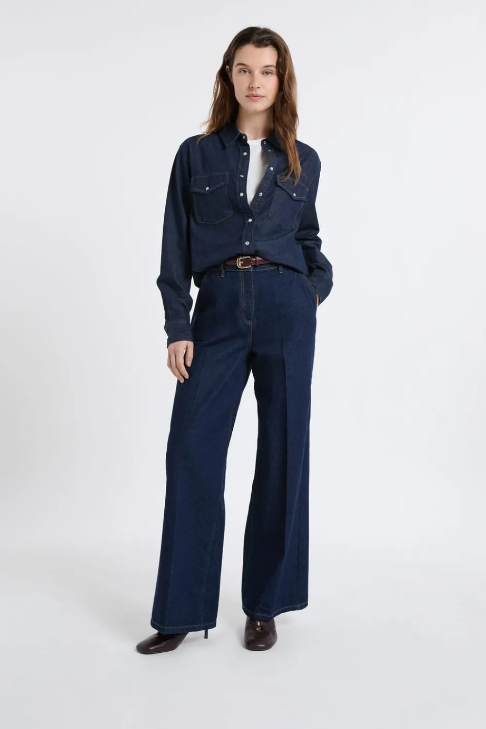 Online ETAM Pantalones vaqueros anchos de algodón JEAN DENIM