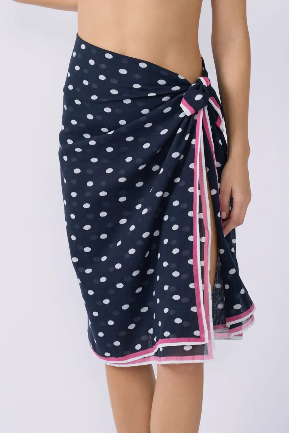 Clearance ETAM Pareo de algodón estampado Marcia Wear x IMP FD NOIR