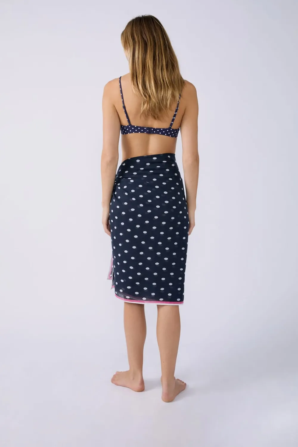 Clearance ETAM Pareo de algodón estampado Marcia Wear x IMP FD NOIR