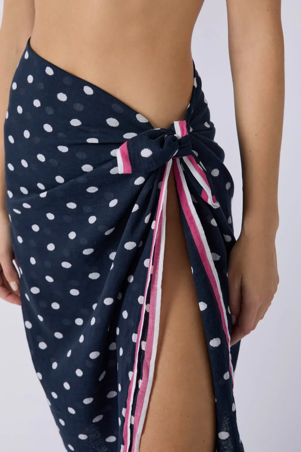 Clearance ETAM Pareo de algodón estampado Marcia Wear x IMP FD NOIR