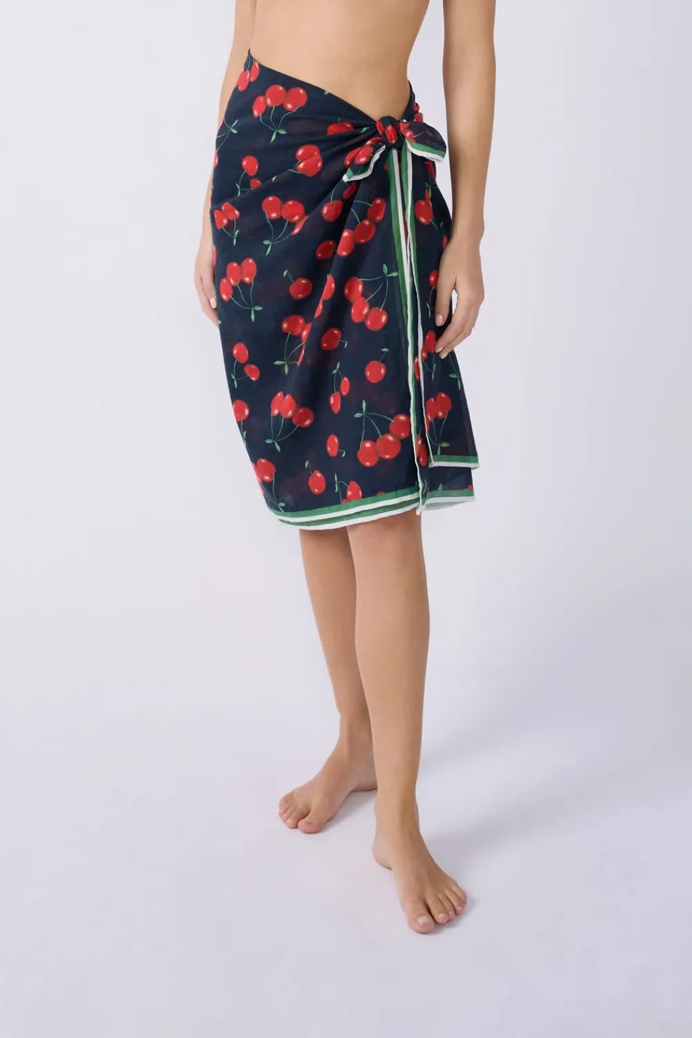 Hot ETAM Pareo de algodón estampado Marcia Wear x VERMILLON