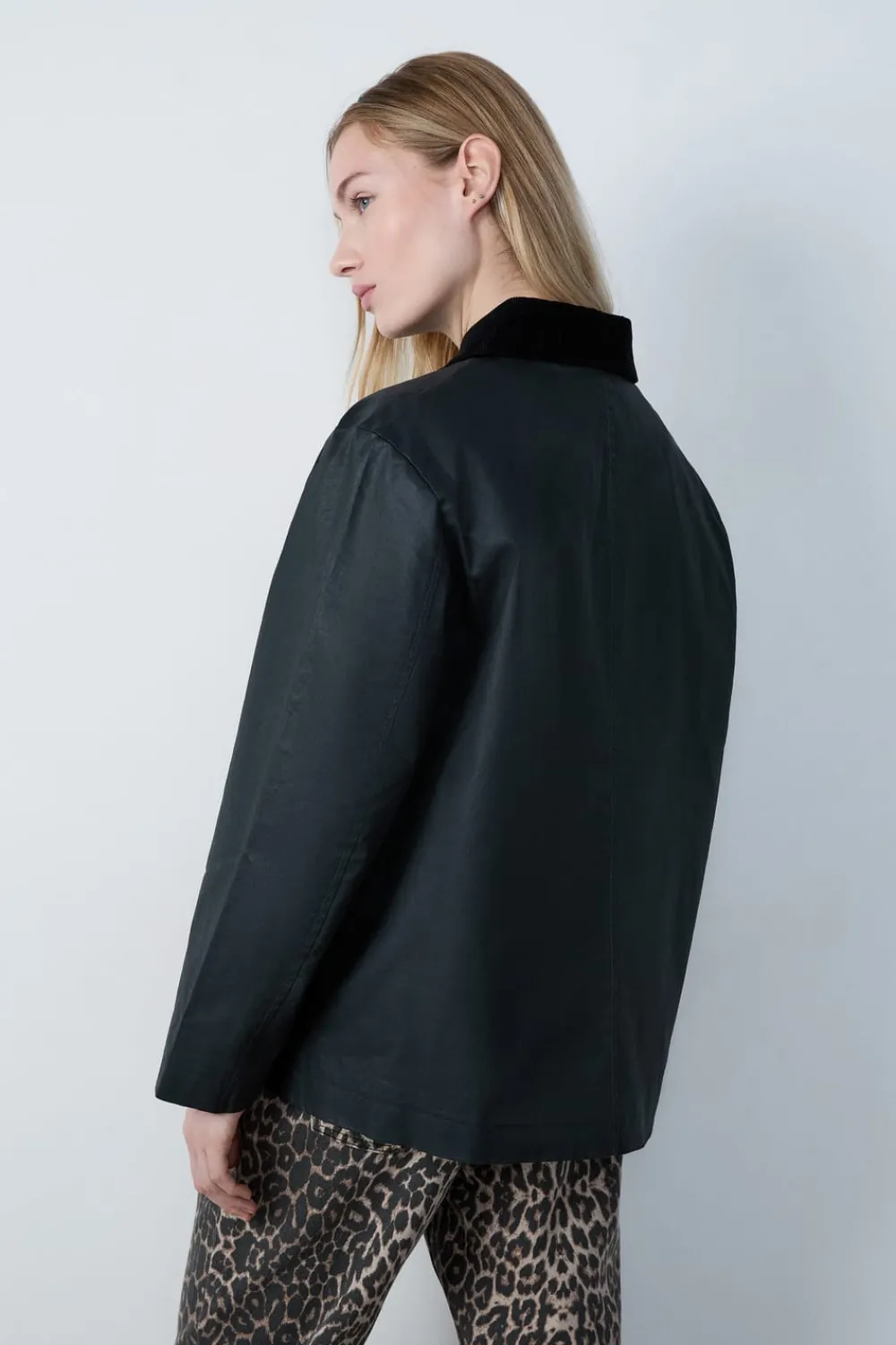 Discount ETAM Parka con cuello de pana VERDE