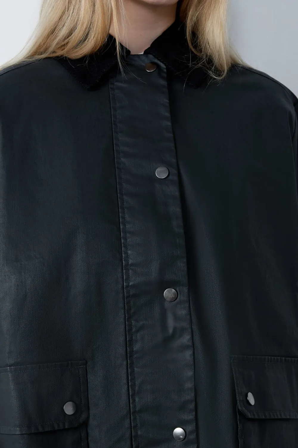Discount ETAM Parka con cuello de pana VERDE