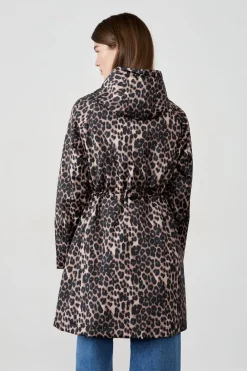 Best ETAM Parka estampado leopardo ESTAMPADO FONDO CRUDO
