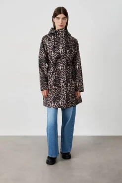 Best ETAM Parka estampado leopardo ESTAMPADO FONDO CRUDO