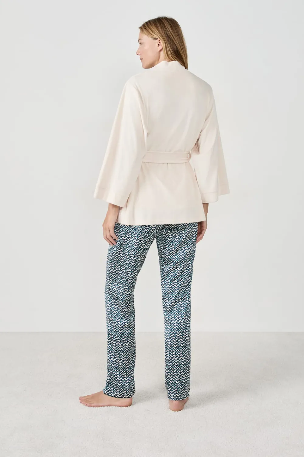 ETAM Pijama de 3 piezas ESTAMPADO BLANCO ROTO