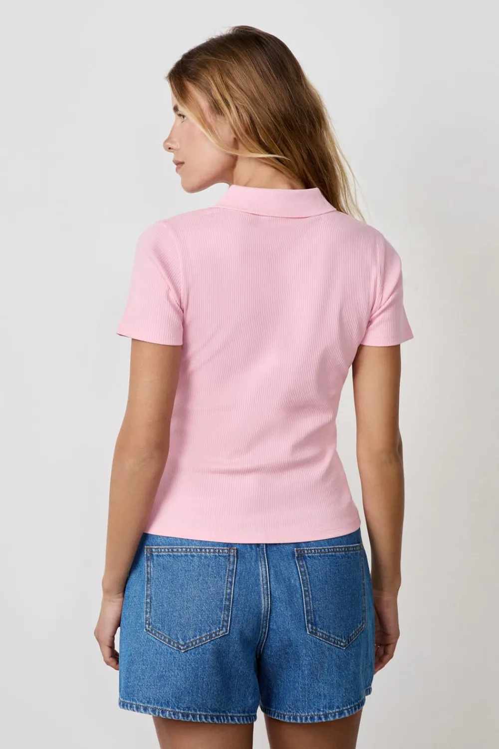 Online ETAM Polo de manga corta ROSA CLARO