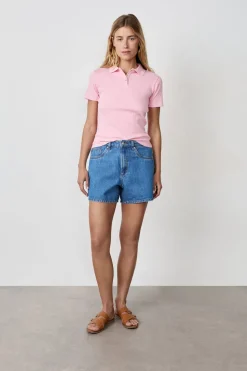Online ETAM Polo de manga corta ROSA CLARO