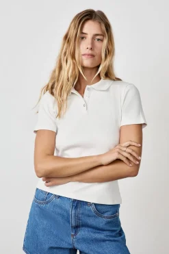 Outlet ETAM Polo de manga corta BLANCO