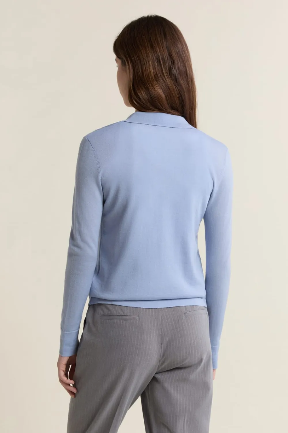 Clearance ETAM Polo de manga larga de lana AZUL