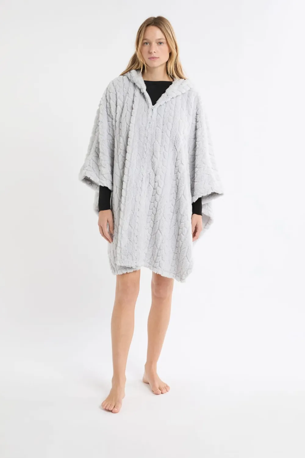 Clearance ETAM Poncho con mangas 3/4 GRIS
