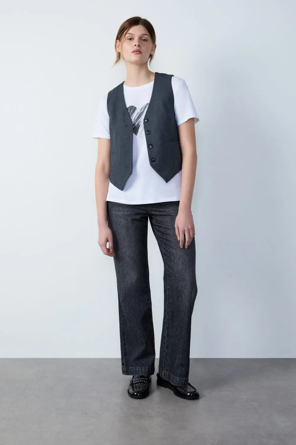 New ETAM Rebeca sin mangas GRIS