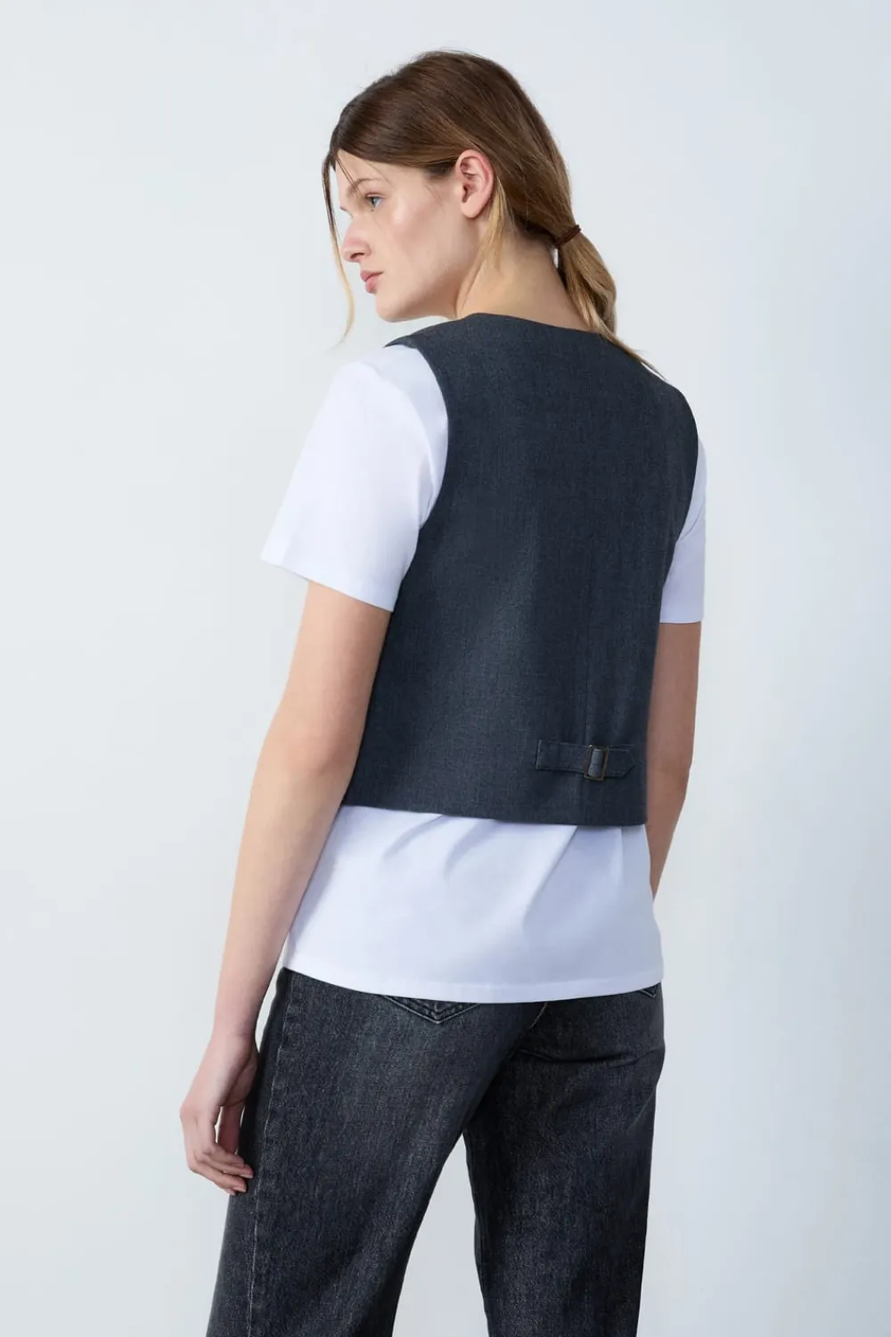 New ETAM Rebeca sin mangas GRIS