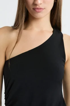 Best ETAM Robe longue asymétrique NOIR