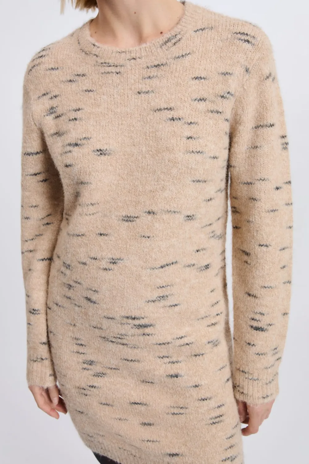 Hot ETAM Robe pull en maille TAUPE