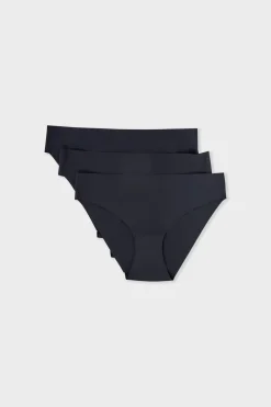 Online ETAM Set de 3 bragas NEGRO